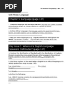 Human Geo Chapter 5 Study Guide