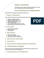 Vii. Prestaciones y Servicios: A. Prestaciones de Remuneración Complementaria