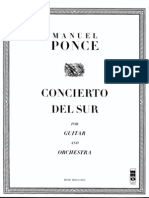 Concierto Del Sur - Score -Guitar