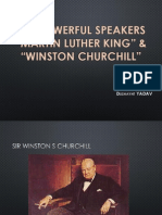 The Powerful Speakers "Martin Luther King" & "Winston Churchill"