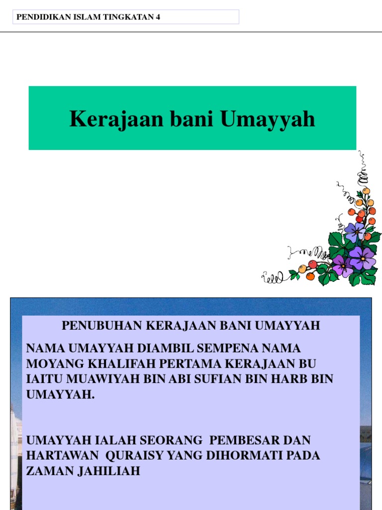 PAI Tingkatan 4 Kerajaan Bani Umayyah  PDF