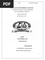 Cs2307 Networks Lab Manual