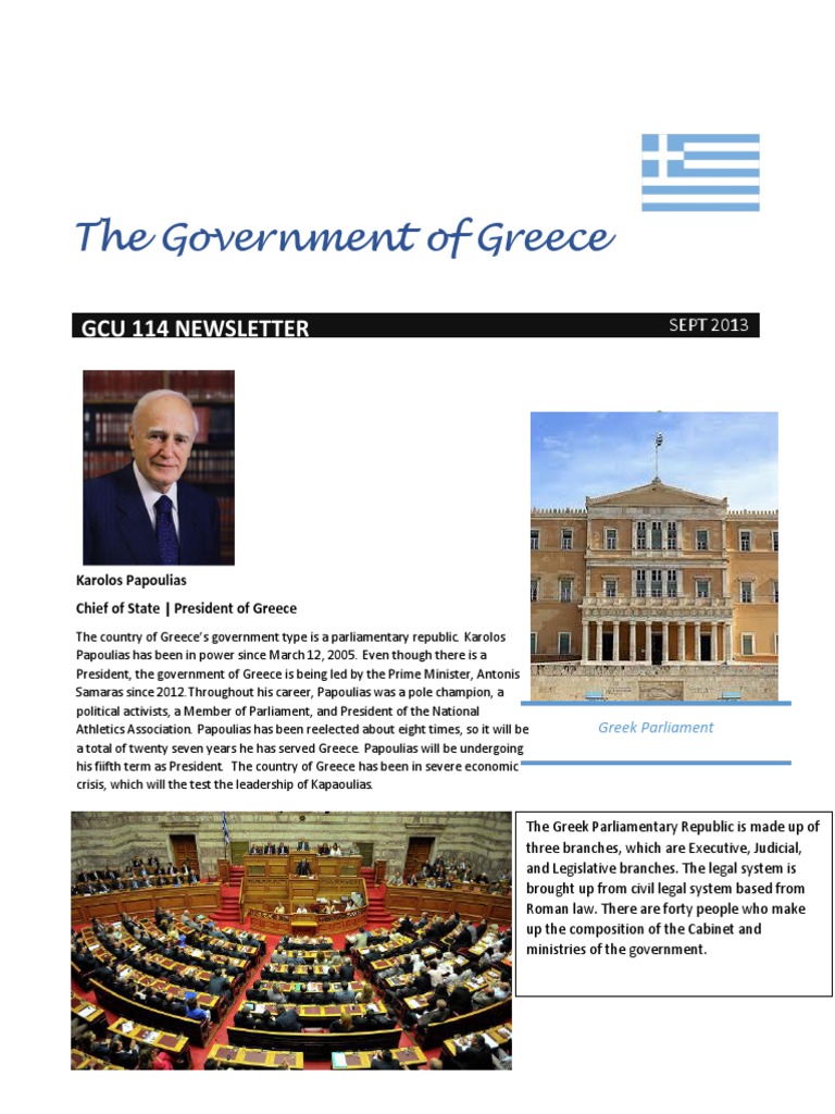 Greece's Government Structure Overview | PDF | Politics | Social Science