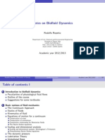 Biofluidodinamica Lecture Notes