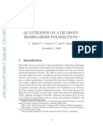 Quantization On A Lie Group: Higher-Order Polarizations: V. Aldaya, J. Guerrero, and G. Marmo November 7, 2008