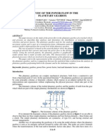 The Study of the Power Flow in the Planetary Gearbox