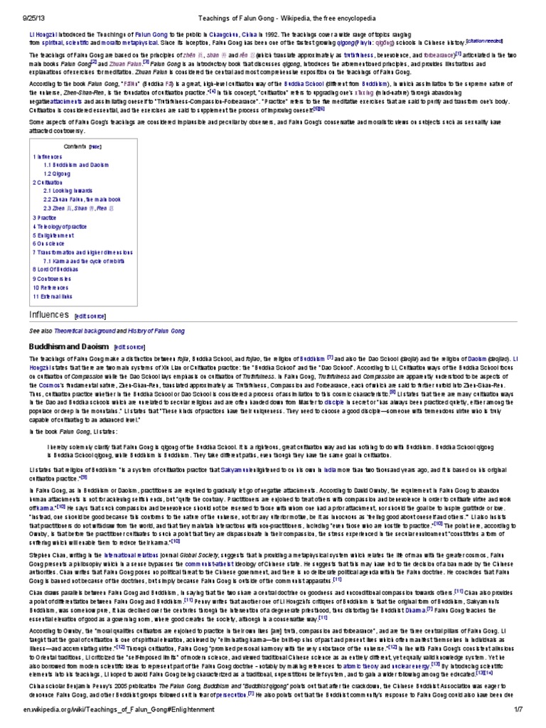 Teachings of Falun Gong Religious Behaviour And Experience Religion