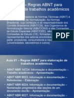 Aula 1c - Normas Básicas ABNT