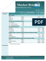 Weekly Market Briefing (September 23, 2013)