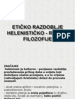 6- lekcija ETIČKO RAZDOBLJE HELENISTIČKO - RIMSKE FILOZOFIJE