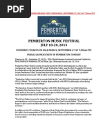 Download Pemberton Music Festival_Press Release by Paul Mercs Concerts SN170883204 doc pdf