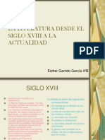 La Literaturadesde El Siglo Xviii A La Actualidad