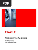 Oracle Subcontracting
