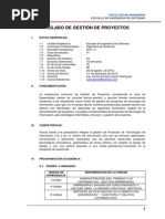 Silabo - Gestion de Proyectos