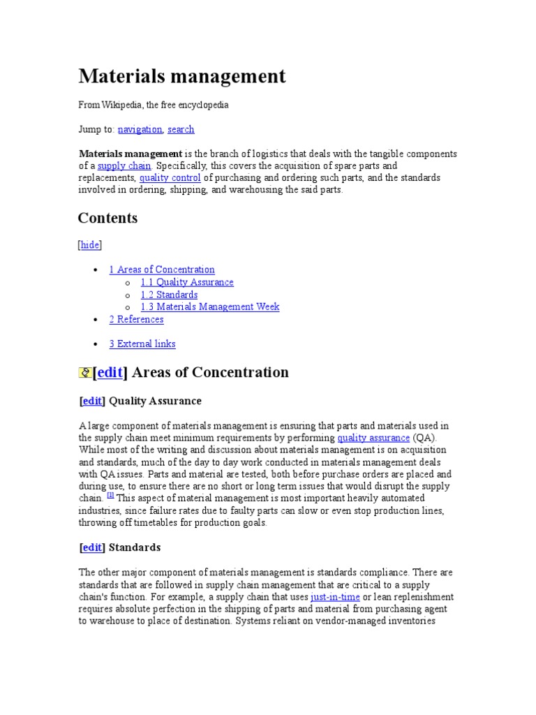 Materials Management PDF Inventory Business Process