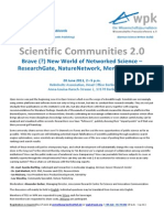 Scientific Communities 2.0 Open Science 2011