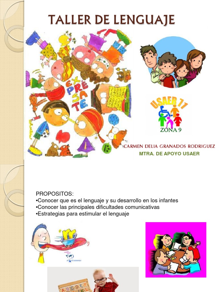 Taller de Estimulación del Lenguaje Infantil | PDF | Tartamudeo ...
