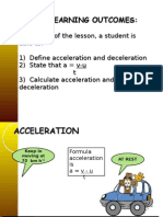 Acceleration & Deceleration