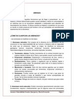 Definiciones de Amenaza, Vulnerabilidad, Desastre, Emergencia y Plan de Evacuacion