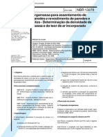 NBR 13278 - 1995 - Argamassa Para Assentamento de Paredes e Revestimento de Paredes e Tetos