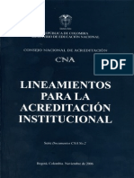 Lineamientos Acreditación Institucional