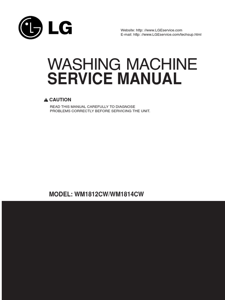 LG Service Manual - Washing Machine | Washing Machine | Electrical Connector