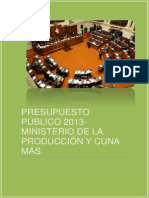 Presupuesto Público 2013