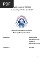 Download Minor Project Report on Maruti Suzuki vs Hyundai i20 by Aradhya Darshan Sharma SN170940355 doc pdf