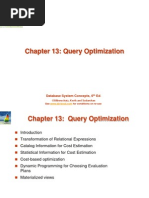 11 Ch13 Query Optimization