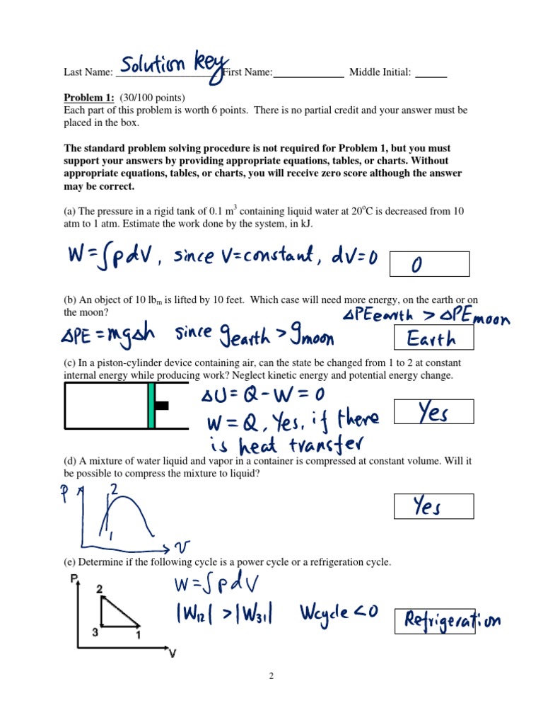 ME 200 Exam Problems Overview | PDF | Atmospheric Pressure | Heat