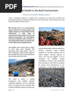 Material Health in the Built Environment