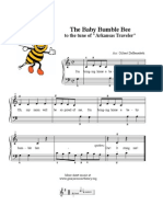 The Baby Bumble Bee: To The Tune of "Arkansas Traveler"