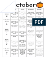 October Homework