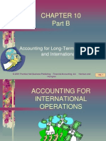 Part B: Accounting For Long-Term Investments and International Operations