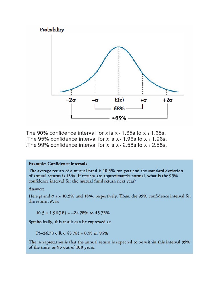 Confidence Intervals for X Explained | PDF | Statistical Theory ...
