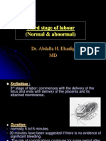 Third Stage of Labour (Normal & Abnormal) : Dr. Abdalla H. Elsadig MD