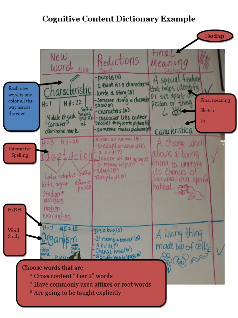 COGNITIVE DICTIONARY MEANING intelligence overview