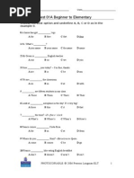 Placement 01A Beginner To Elementary