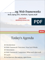 Comparing Web Frameworks Struts, Spring Mvc, Webwork, Tapestry & Jsf (2006) Ppt