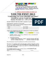 Youthfest 2013 Audition Appilcation - Form