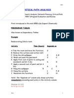 Critical Path Analysis