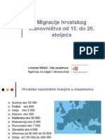 Miletic Migracije Hrvatskog Stanovnistva