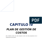 Plan de Gestion de Costos