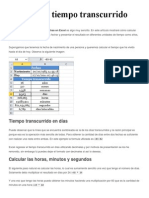 Calcular El Tiempo Transcurrido