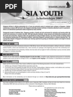 2007 SIA Youth Scholarship Application Form