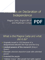 Influences On The Declaration of Independence