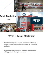 Retail Marketing - Unit I