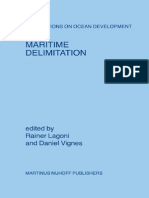 Rainer Lagoni, Daniel Vignes Maritime Delimitation Publications On Ocean Development, 53 2006 PDF