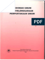 Pedoman Umum Penyelenggaraan Perpustakaan Umum