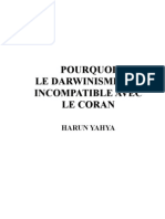 Pourquoi Le Darwinisme Est Incompatible Avec Le Coran